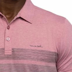 Travis Mathew King Of Cabo Polo -Golf Shirts Shop travis mathew king of cabo polo heather earth red 03 59435.1678469579