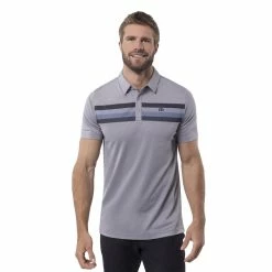Travis Mathew Private Dock Polo -Golf Shirts Shop travis mathew private dock polo heather medium grey 01 46293.1676593055