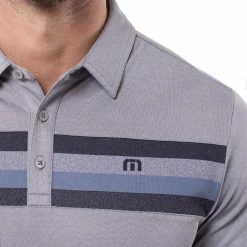 Travis Mathew Private Dock Polo -Golf Shirts Shop travis mathew private dock polo heather medium grey 02 75574.1676589879