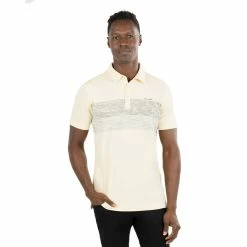 Travis Mathew Salt Sand Polo -Golf Shirts Shop travis mathew salt sand polo heather sunlight 01 91528.1673899674