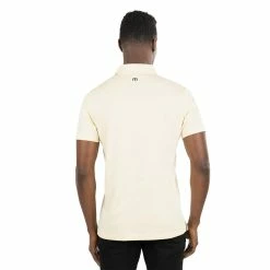 Travis Mathew Salt Sand Polo -Golf Shirts Shop travis mathew salt sand polo heather sunlight 02 86537.1673903740