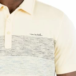 Travis Mathew Salt Sand Polo -Golf Shirts Shop travis mathew salt sand polo heather sunlight 03 56121.1673905182