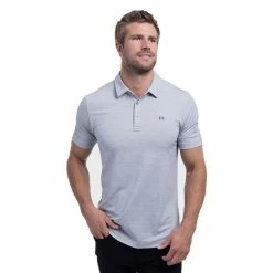 Travis Mathew The Heater Polo -Golf Shirts Shop travis mathew the heater polo heather microchip 01 56637.1676593996